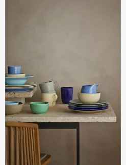 Lyngby Porcelæn Tallrikar|Rhombe Earth Lunchtallrik Ø21 cm - Mattallrikar