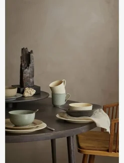 Lyngby Porcelæn Rhombe Earth Skål Ø13 cm - Frukostskålar| Skålar