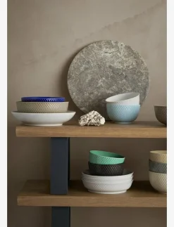 Lyngby Porcelæn Skålar|Rhombe Earth Skål Ø11 cm - Frukostskålar