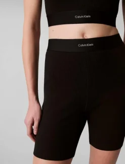 Calvin Klein RIB BIKE SHORT - Cycling shorts|Kvinnor Shorts