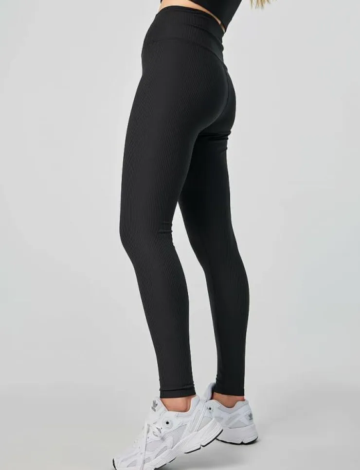 Kvinnor Girlfriend Collective Tights|Leggings & Tights|Rib High-Rise Legging, Long - Träningstights