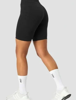 ICANIWILL Ribbed Define Seamless Pocket Biker Shorts - Cykelshorts|Kvinnor Shorts