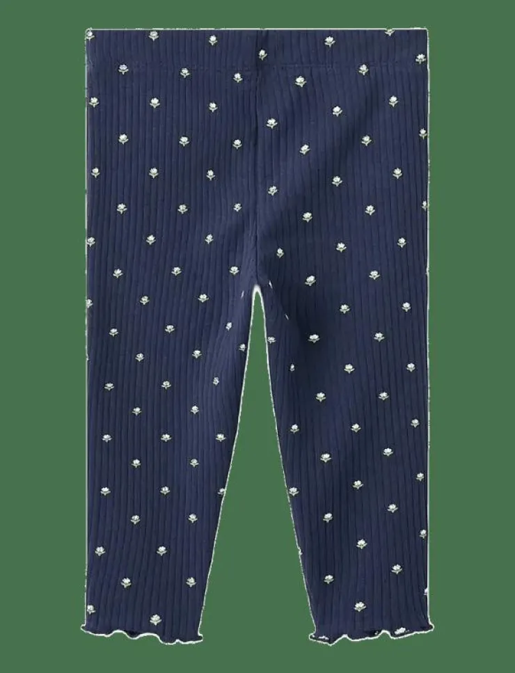 Mango Ribbed floral leggings - Leggings|Barn Basplagg