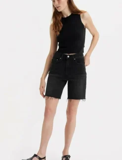 Kvinnor Levi's® Shorts|RIBCAGE BERMUDA SHORT GOTH PRI - Jeansshorts