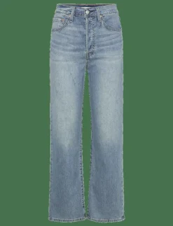 Kvinnor Levi's® Denimkläder|Jeans|RIBCAGE STRAIGHT ANKLE COOL IN - Vida byxor