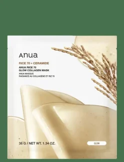 Anua Rice 70 Glow Collagen Mask - Ansiktsvård|Kvinnor Hudvård