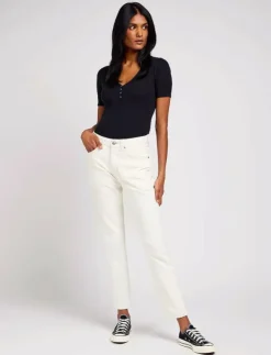 Kvinnor Lee Jeans Denimkläder|Jeans|RIDER JEANS - Straight jeans