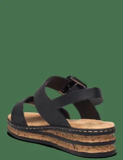 Kvinnor Rieker Sandaler|Ladies' sandals 62950-62 beige - Sandaler