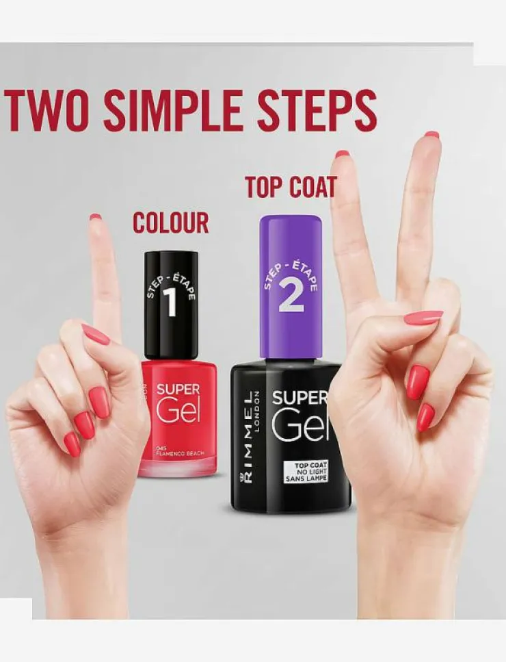 Rimmel Super Gel Nail Polish Top Coat - Topplack|Kvinnor Naglar