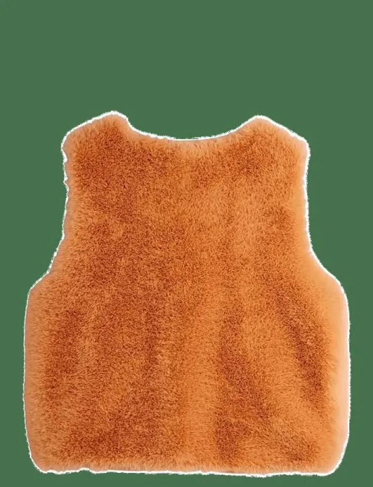 Barn Mini Rodini Västar|Ritzratz patch faux fur vest - Väst