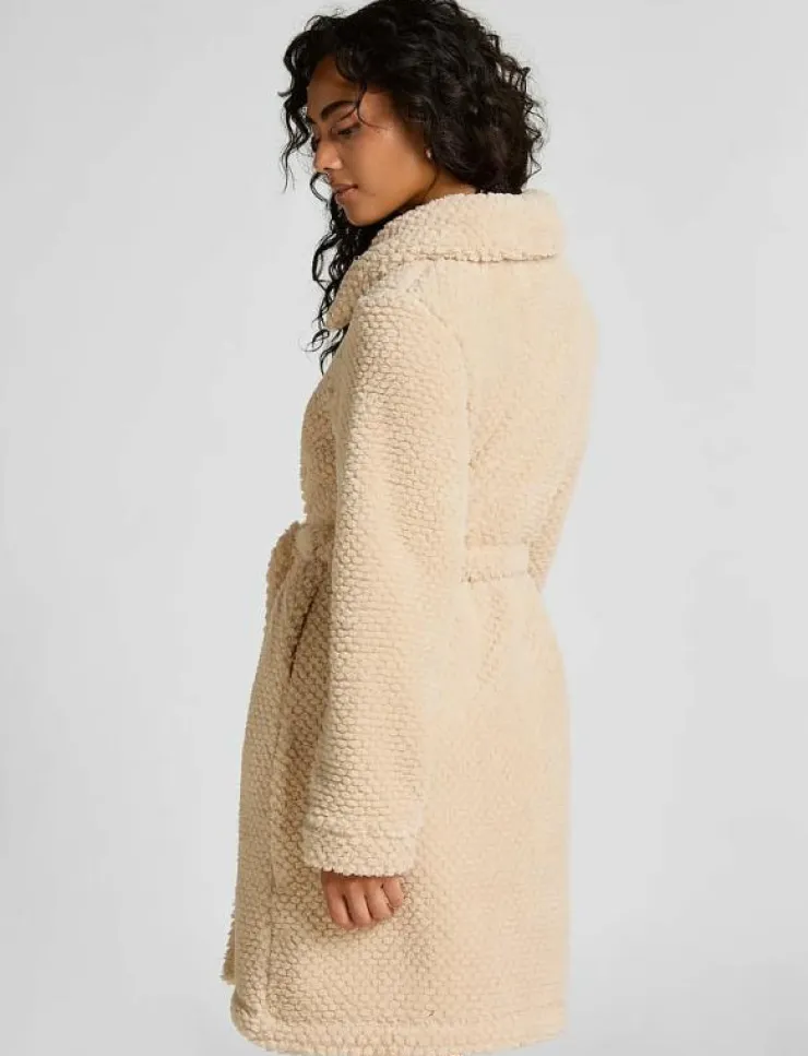 Kvinnor Hunkemöller Morgonrockar|Morgonrockar|Robe Zip Up Fleece - Morgonrock