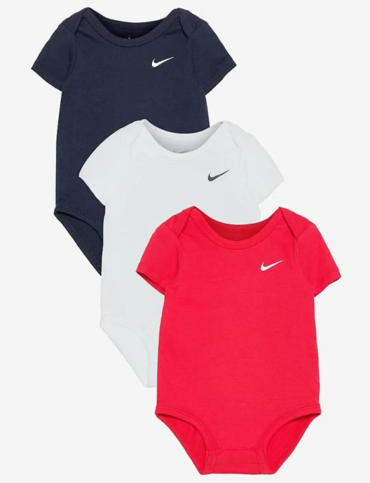 Barn Nike Flerpack|Bodies|3R-3PK BODYSUIT - Kortärmad body