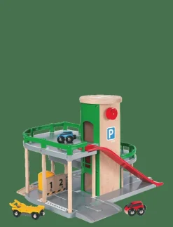 Barn BRIO Leksaksfordon & Bilar|R&R Parking Garage set - Leksaksgarage