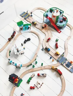Barn BRIO Leksaksfordon & Bilar|R&R Parking Garage set - Leksaksgarage