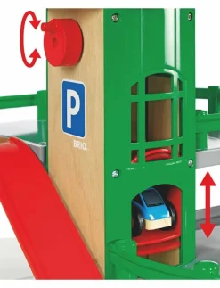 Barn BRIO Leksaksfordon & Bilar|R&R Parking Garage set - Leksaksgarage