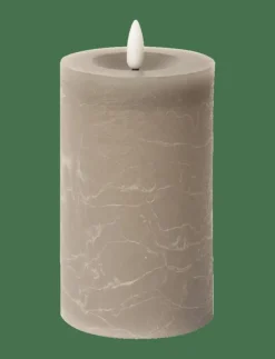 C'est Bon Ljus|Rustic finish LED pillar candle - Dekoration