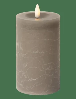 C'est Bon Ljus|Rustic finish LED pillar candle - Dekoration