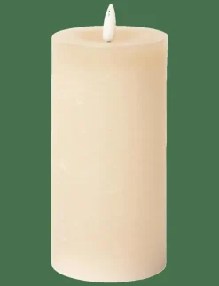 C'est Bon Ljus|Rustic finish LED pillar candle - Dekoration