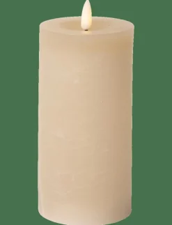 C'est Bon Ljus|Rustic finish LED pillar candle - Dekoration
