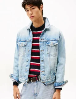 Tommy Jeans RYAN RGLR TRCKR RWB EXT CI6033 - Ofodrade jeansjackor| Overshirts