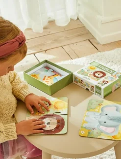 Barbo Toys Safari Touch & Feel Puzzles - Klassiska pussel|Barn Pussel & Spel