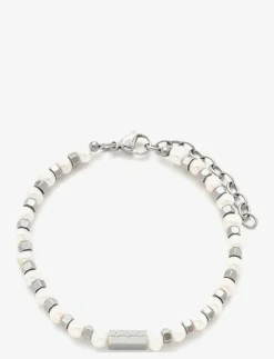 Samie Smycken|- Bracelet in white and steel - Armband