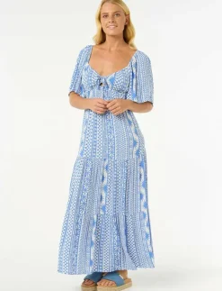 Kvinnor Rip Curl Klänningar & Kjolar|SAN CARLOS S/S MAXI DRESS - Klänningar