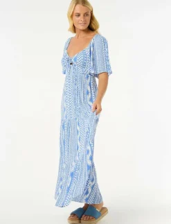 Kvinnor Rip Curl Klänningar & Kjolar|SAN CARLOS S/S MAXI DRESS - Klänningar
