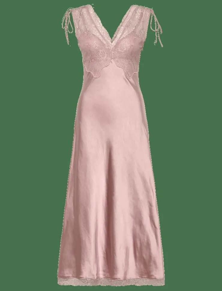Kvinnor Mango Klänningar|Satin camisole dress - Spetsklänningar
