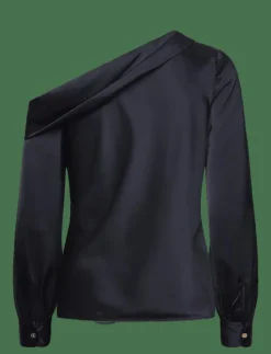 Kvinnor Lauren Ralph Lauren Blusar & Skjortor|Satin Charmeuse One-Shoulder Blouse - Långärmade blusar
