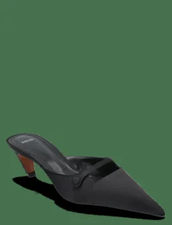 Mango Satin kitten-heel shoes - Mules med klack|Kvinnor Mules & Slip-Ins