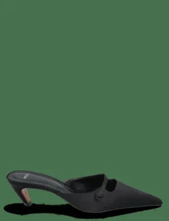 Mango Satin kitten-heel shoes - Mules med klack|Kvinnor Mules & Slip-Ins