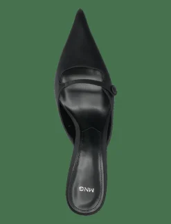 Mango Satin kitten-heel shoes - Mules med klack|Kvinnor Mules & Slip-Ins