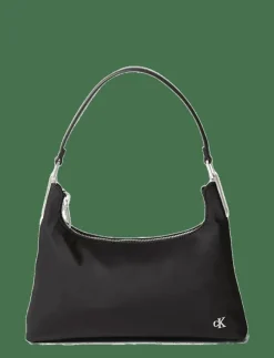 Calvin Klein SATIN NYLON SMALL SHOULDER BAG - Axelremsväskor|Kvinnor Axelremsväskor