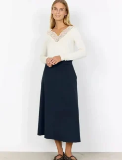 Kvinnor Soyaconcept Plus Size & Curvy|SC-BANU - Midi kjolar