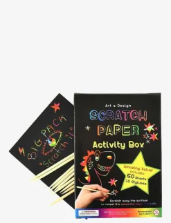 Robetoy SCRATCH IT 50pcs A5 - Målar- & pysselböcker|Barn Rita & Pyssla