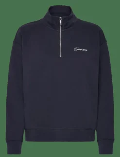 Kvinnor GANT Sweatshirts|SCRIPT HALF ZIP SWEAT - Sweatshirts