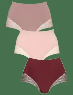 Kvinnor Missya Underkläder|Seamless maxi w lace 3-pack - Seamless trosa