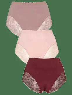 Kvinnor Missya Underkläder|Seamless maxi w lace 3-pack - Seamless trosa