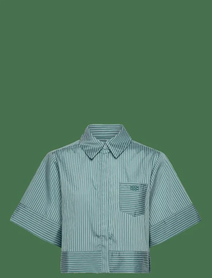 Kvinnor Malina Blusar & Skjortor|Selene Cropped shirt - Kortärmade skjortor