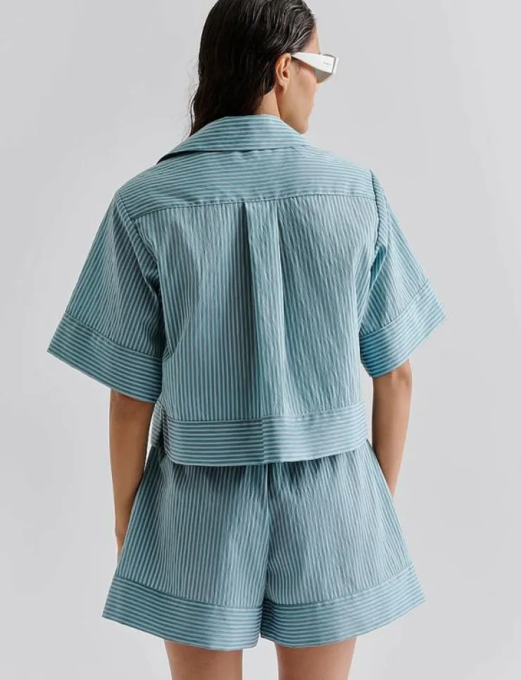 Kvinnor Malina Blusar & Skjortor|Selene Cropped shirt - Kortärmade skjortor