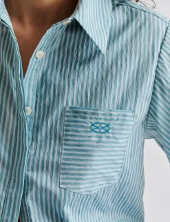 Kvinnor Malina Blusar & Skjortor|Selene Cropped shirt - Kortärmade skjortor