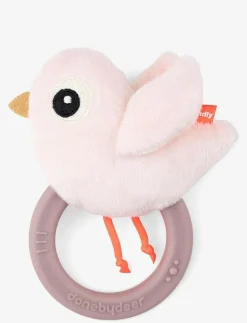 Done by Deer Sensory rattle w/teether Birdee - Bitleksaker|Barn Babyleksaker