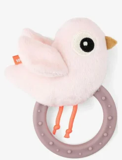 Done by Deer Sensory rattle w/teether Birdee - Bitleksaker|Barn Babyleksaker
