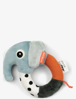 Barn Done by Deer Babyleksaker|Babyleksaker|Sensory ring rattle Elphee - Interaktiva leksaker