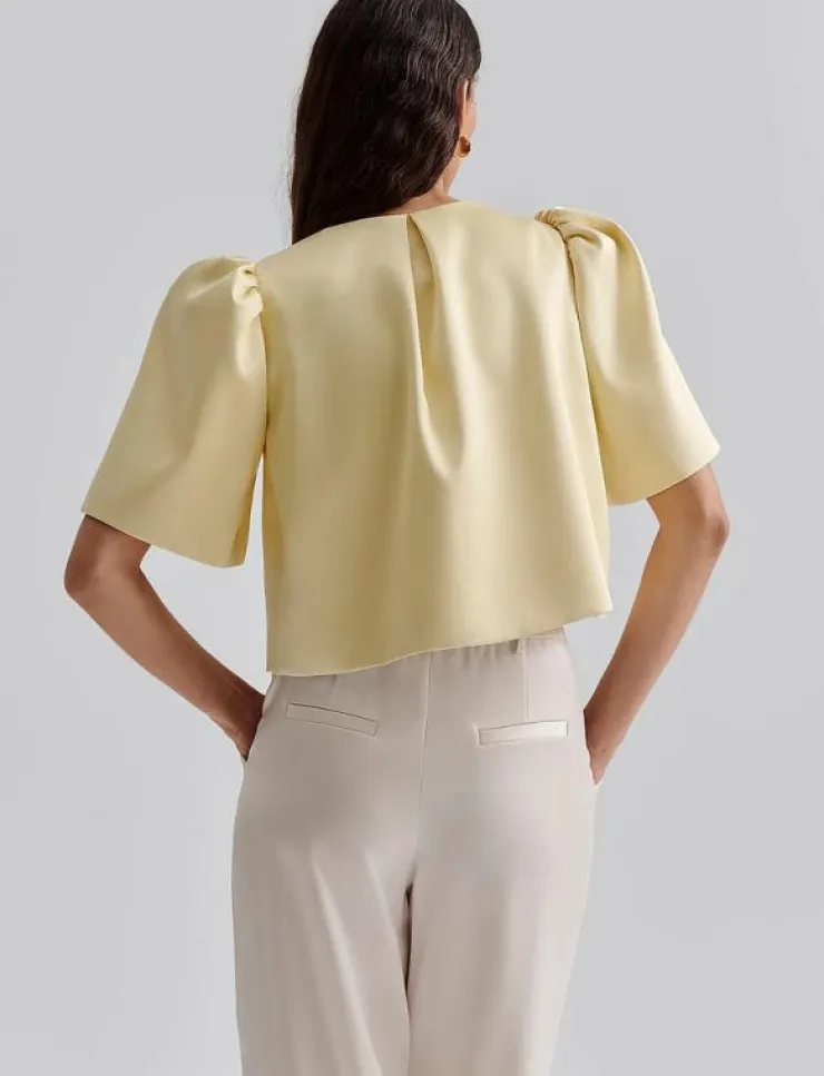 Malina Serena short sleeve wrap blouse - Kortärmade blusar|Kvinnor Blusar & Skjortor