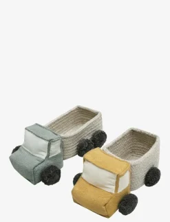 Lorena Canals Set of mini baskets Truck - Mjuka leksaker|Barn Gosedjur