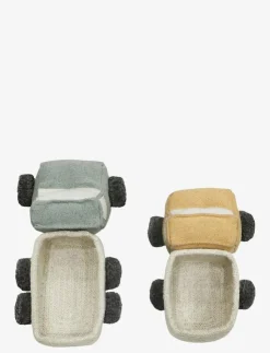 Lorena Canals Set of mini baskets Truck - Mjuka leksaker|Barn Gosedjur