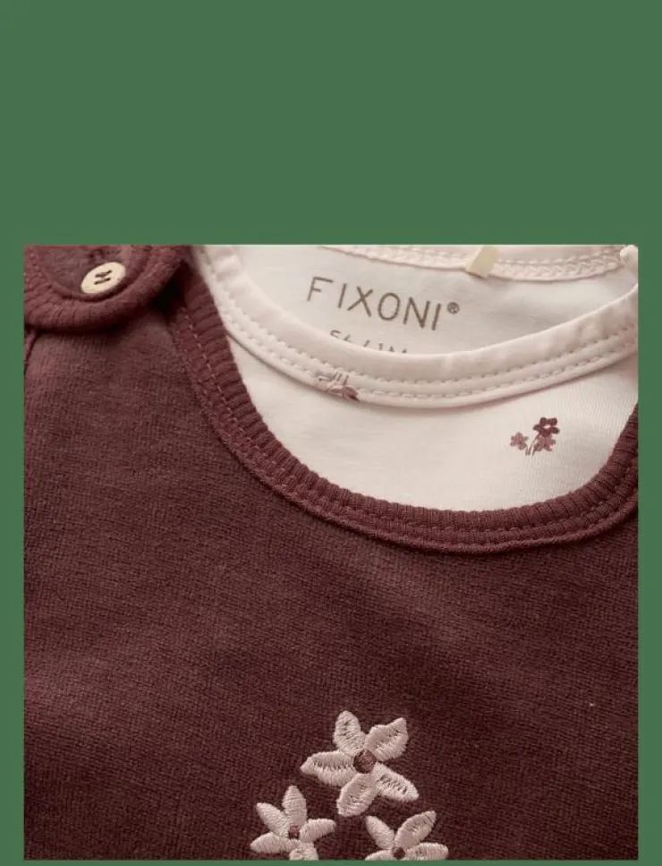 Fixoni Set w. Body and Velour Romper - Set med body|Barn Set