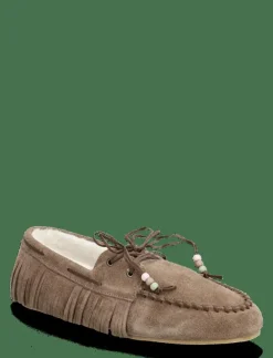 Barn Mango Inneskor|Shearling leather moccasins - Inneskor